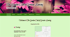 Desktop Screenshot of gardenclubofgreaterlansing.org