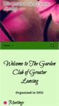Mobile Screenshot of gardenclubofgreaterlansing.org