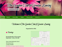 Tablet Screenshot of gardenclubofgreaterlansing.org